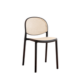Autumn-A Rattan Woven Outdoor Stackable Plastic Chair